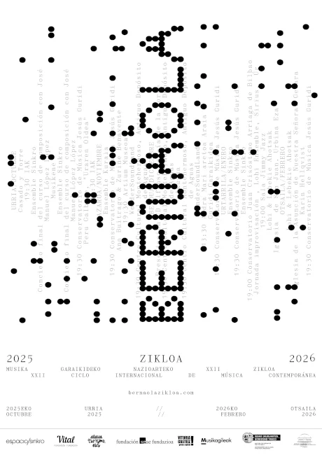 Cartel XXII CICLO INTERNACIONAL DE MÚSICA CONTEMPORÁNEA
